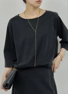 【美品】キュプラジャージーラウンドTeeのサムネイル