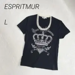 ESPRITMUR　Tシャツ　王冠　ラメ　クラウン　チュール　半袖のサムネイル