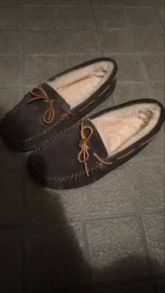あ*い様 EMU ブラウン モカシン スリッパ