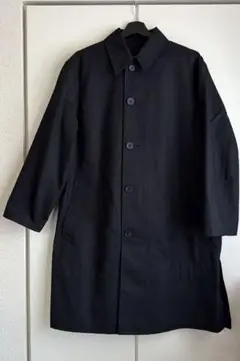 UNIQLO U ブラック　ステンカラーコート