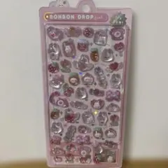正規品　ボンボンドロップシール　ももいろボンボン　ピンク　うさぎ　クーリア
