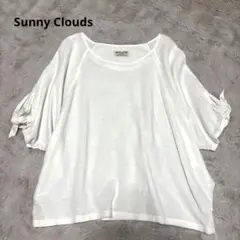 Sunny Clouds プルオーバー リネン混 ホワイト ゆったりサイズのサムネイル