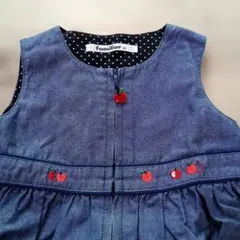 ファミリア 　りんご　 ワンピース　ジャンバースカート　80