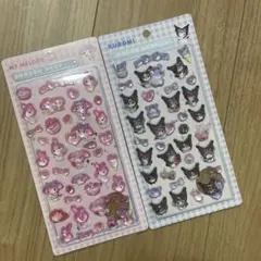 【24時間以内発送】マイメロ　クロミ　ボンボンドロップシール　2シートセット