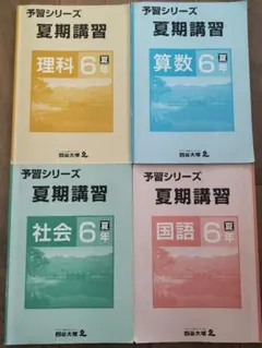 四谷大塚予習シリーズ6年夏季講習セット