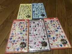 【国内正規品】ボンボンドロップシール サンリオ もじ 5セット コンプリート