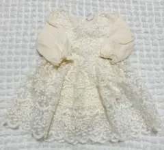 着用画像あり　ワンピース　　アイボリー　　86cm