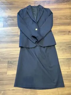 【美品】上下セット スーツ 9号 レディース ネイビー