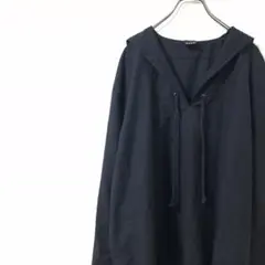 BAGARCH バガーチ お洒落 セーラーシャツ カットソー 黒のサムネイル