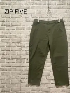 ＊ ジップファイブ ZIP FIVE 春向け オリーブ チノパン カジュアル