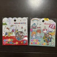 ハローキティ・サンリオキャラクター おはじきフレークシール