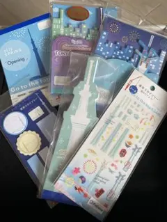 【レア】スカイツリー　シール、ふせん、メモ帳6点セット