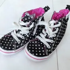 VANS バンズ 18CM ドット柄 ハイカット