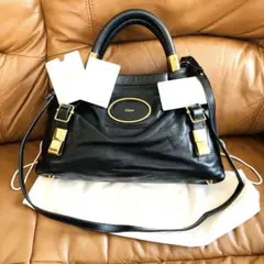 クロエ ヴィクトリアChloe 2wayショルダーバッグレザー ギャランティー付