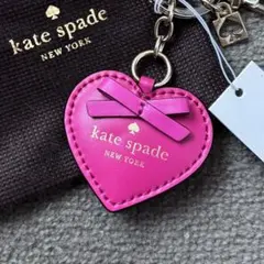 新品♡ KATE SPADE ケイトスペード　ハート　リボン　キーホルダー