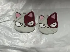 新品未使用ショートキャット2枚 僕のヒーローアカデミア アニマルフェイスポーチ①