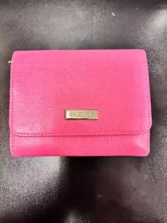 FURLA ピンク 三つ折り財布 合成皮革