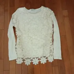 earth レースカットソー