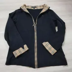Burberry London ジップアップパーカー ブラック Mのサムネイル