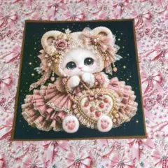 ②未使用 可愛い猫ちゃんパネル生地＆薔薇チェリー柄生地 - メルカリ