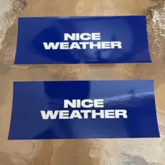 新品 NICE WEATHER ステッカー ２枚セット