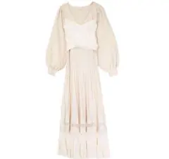 【eimy istoire】スウェイスカートリボンニットワンピース