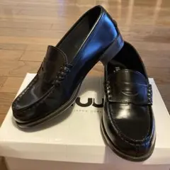 HARUTA ブラック ローファー 23EE