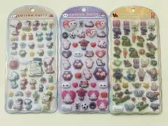 コットンパフィーシール　ズートピア/スヌーピー/ベイマックス　3枚セット