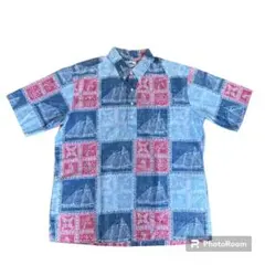 美品　金タグ 希少 レインスプーナー ヌードタグ　アロハシャツ ヴィンテージ