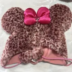 ミニーちゃん ピンクヒョウ柄 ファンキャップ