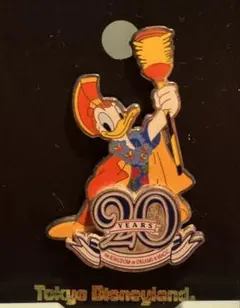東京ディズニーランド 20周年 ドナルド ピンバッジ