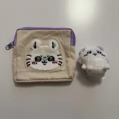 ちいかわ お座りぬいぐるみ もこもこポーチ モモンガ