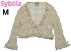 シビラ　Sybilla クロシュ編みボレロカーディガン　Mサイズのサムネイル