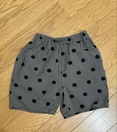 LOWRYS FARM ドット柄 ハーフパンツ グレー 130cm