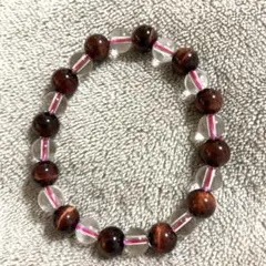 水晶・レッドタイガーアイブレスレット