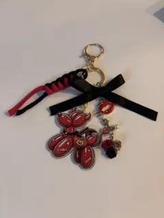 ハロウィン風キーホルダー レッド