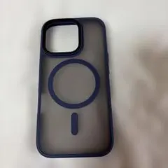【iPhone16pro】 MagSafe対応 スマホケース ブルー