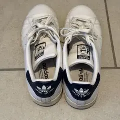 adidas スニーカー スタンスミス 白×紺 27.5cm 正規品