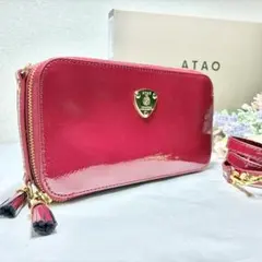 新品】 アタオ バティ お財布ポシェット マゼンダ スマホショルダー 