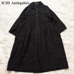 イチアンティークス　ロングリネンワンピース新品未使用 ICHI Antiquites (イチアンティークス) リネン フローラルパターン