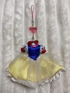 ディズニー 白雪姫ドレス型携帯クリーナー付きストラップ