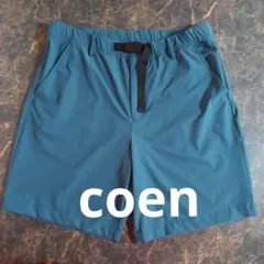 COEN ウェビングベルト付き ショートパンツ ブルー