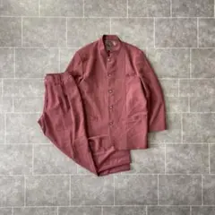 90-00's old 日本製 セットアップ スタンドカラー M
