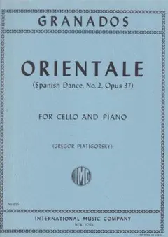 Granados／Orientale for Cello and Piano