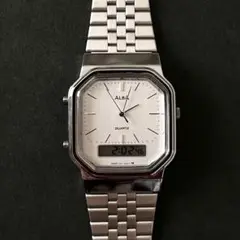 SEIKO ALBA アナデジ　腕時計　V041-5000 電池交換済み