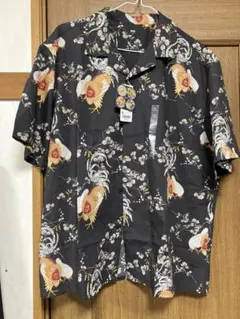 新品未使用品】UNIQLO 芸艸堂 伊藤若沖アロハシャツ 鶏柄 Mサイズ