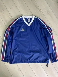 90s ADIDAS 万国旗タグ プルオーバー ウインドブレーカー ナイロン
