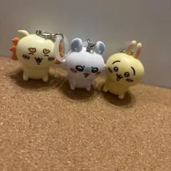 ちいかわ　ストラップ＆めじるしアクセサリー×3 点