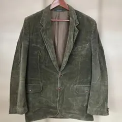 elcorex オリーブグリーン コーデュロイ テーラードジャケット