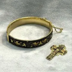 ダマスキナード　金銀象嵌　スペイン　ヴィンテージ